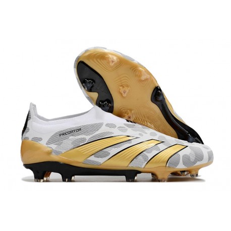 Korki adidas Predator Elite LL FG Złoto Biały Szary