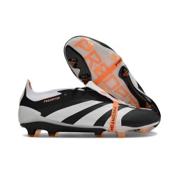 adidas Predator Fold-over Tongue Elite FG Czarny Biały Pomarańczowy