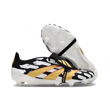 adidas Predator Fold-over Tongue Elite FG Czarny Biały Złoto