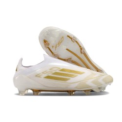 Adidas F50 Elite LL FG Buty Biały Złoto