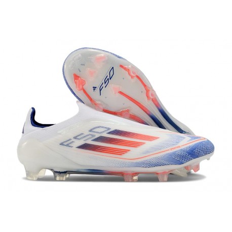 Adidas F50 Elite LL FG Buty Biały Niebieski Czerwony