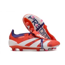 adidas Predator Fold-over Tongue Elite FG Czerwony Biały