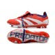 adidas Predator Fold-over Tongue Elite FG Czerwony Biały 