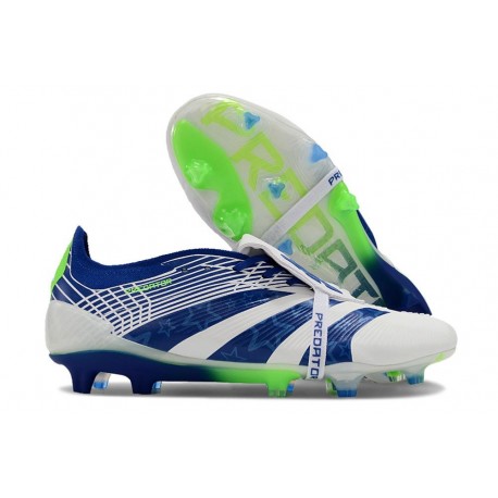 adidas Predator Fold-over Tongue Elite FG Biały Niebieski Zielony