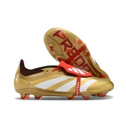 adidas Predator Fold-over Tongue Elite FG Złoto Biały Czerwony