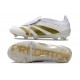 adidas Predator Fold-over Tongue Elite FG Biały Złoty