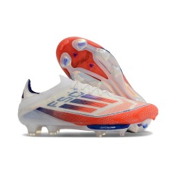 adidas F50+ Elite FG Buty Biały Czerwony Niebieski