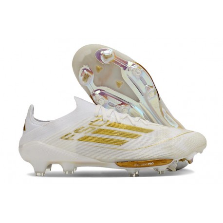 adidas F50+ Elite FG Buty Biały Złoto