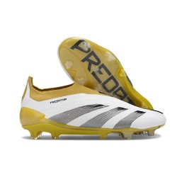 Korki adidas Predator Elite LL FG Biały Złoto 