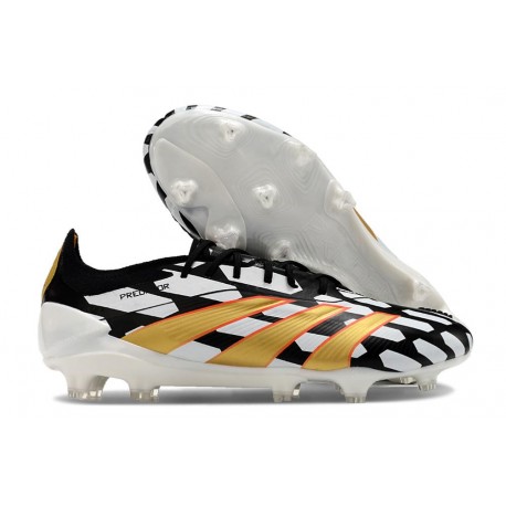 adidas Predator 24 Elite FG Czarny Biały Złoto