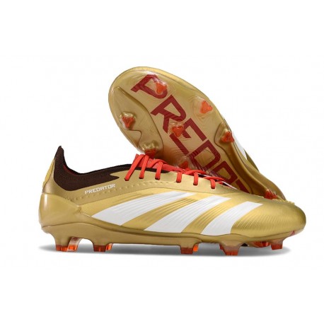 adidas Predator 24 Elite FG Złoto Biały Czerwony