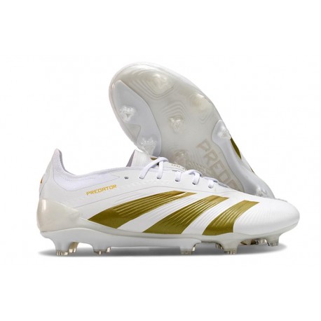 adidas Predator 24 Elite FG Biały Złoto 