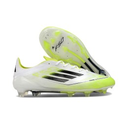 Buty piłkarskie korki męskie adidas F50 Elite FG Biały Czarny Zawistny