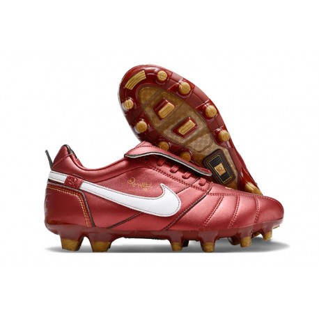 Nike Tiempo Legend 10 Elite FG Ronaldo Czerwony Biały