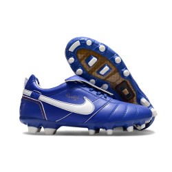 Nike Tiempo Legend 10 Elite FG Ronaldo Niebieski Biały