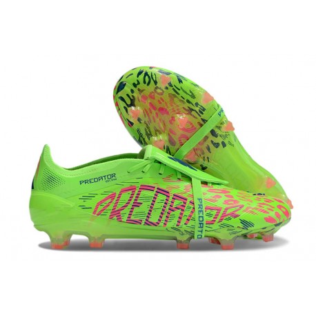 Adidas Predator Foldover Tongue Elite FG Zielony Czerwony