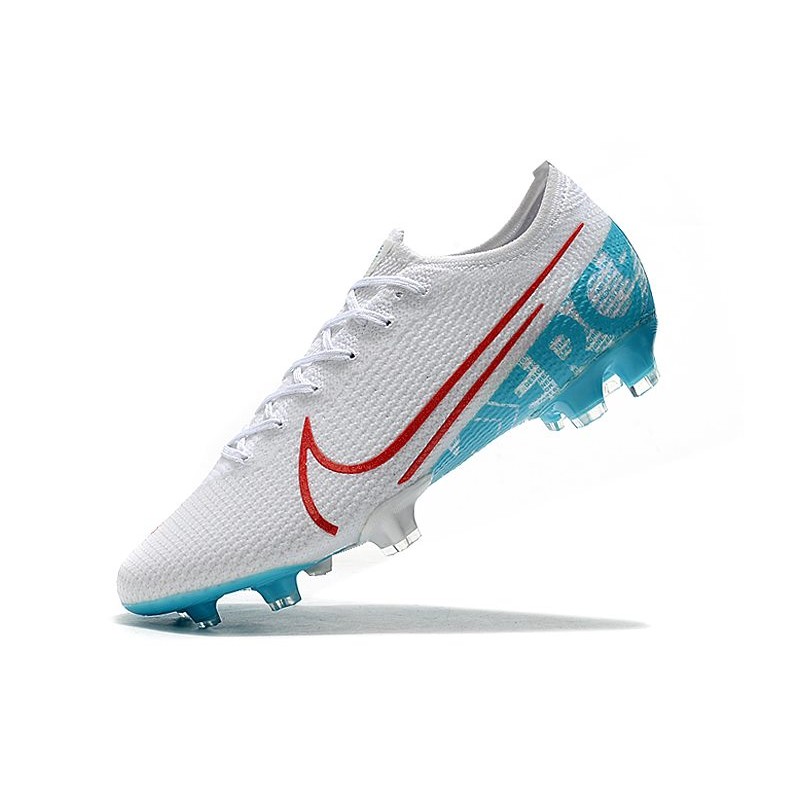 Buty piłkarskie korki Nike Mercurial Vapor 13 Elite FG Biały Niebieski