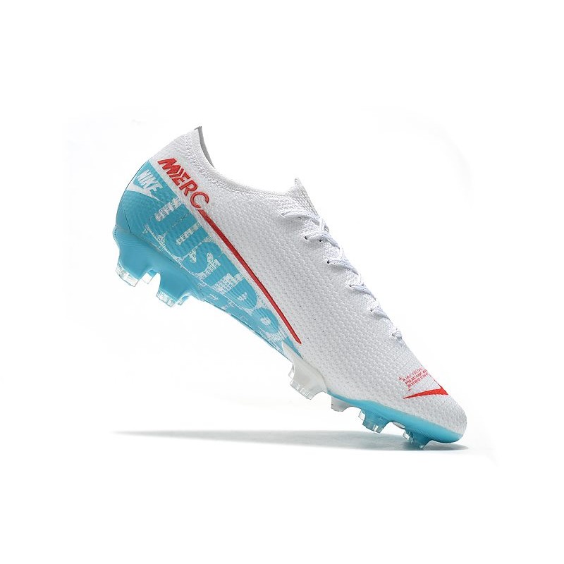 Buty piłkarskie korki Nike Mercurial Vapor 13 Elite FG Niebieski Biały