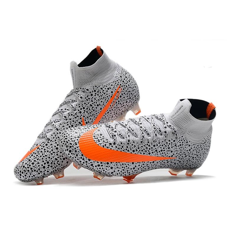 Korki Nike Mercurial Vapor 13 Elite AG CR7 Biały Pomarańczowy Czarny